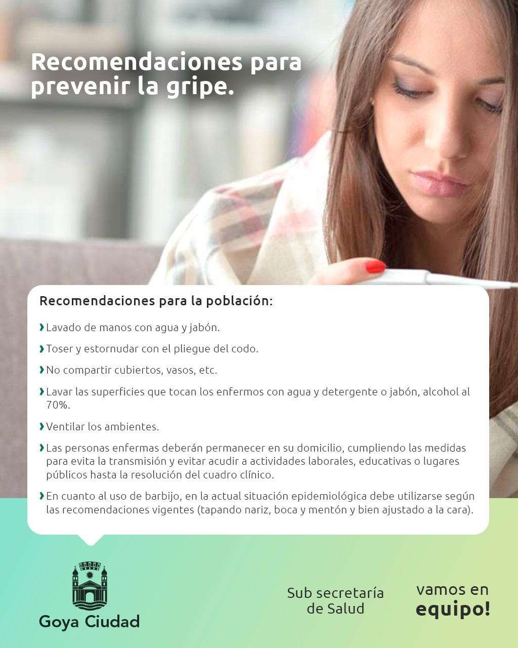 Recomendaciones Para Prevenir La Gripe | Goya